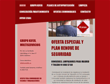 Tablet Screenshot of grupokifer.es